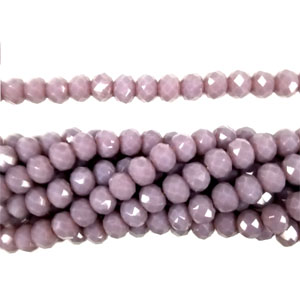 04MM FACETED RONDELLE OPAQUE GRAPE